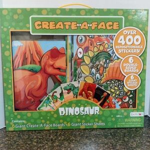 Create-A-Face Dinosaur Sticker Set